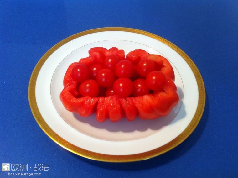 自制 西红柿沙拉 当大番茄遇上小番茄 {法餐}-食