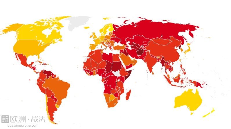 2013年全球腐败指数报告称意大利排名第69位