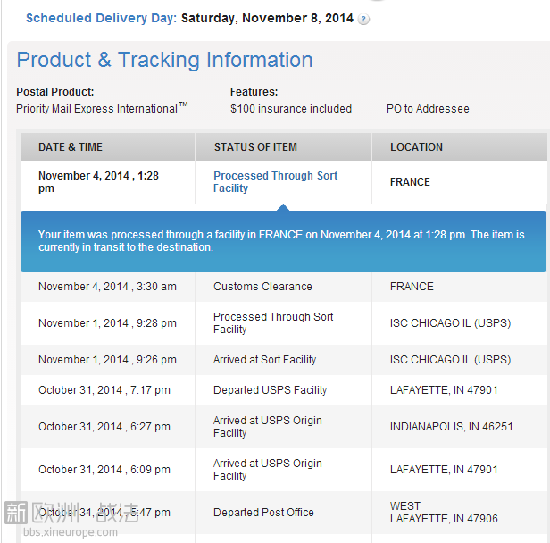美国寄手机来怎么不收税- 已收到-法国问题实用