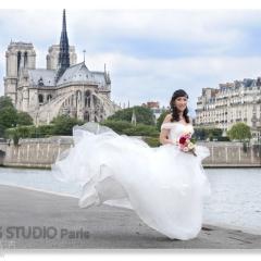 巴黎街拍婚纱