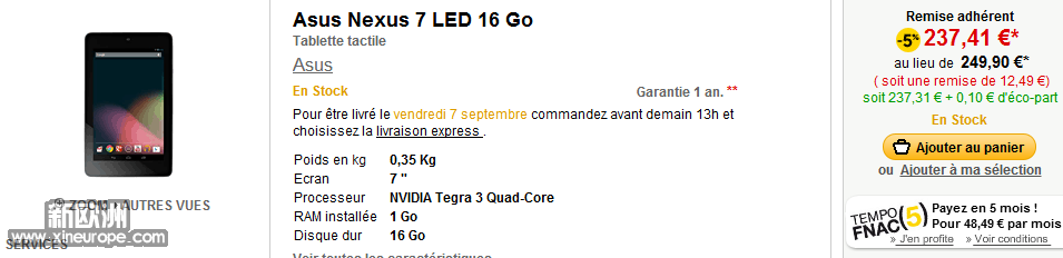 Asus Nexus 7 LED 16 Go   Fnac.com   Tablette tactile.png