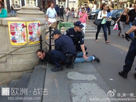 又抓一个，巴黎警察还是有些作为的..jpg