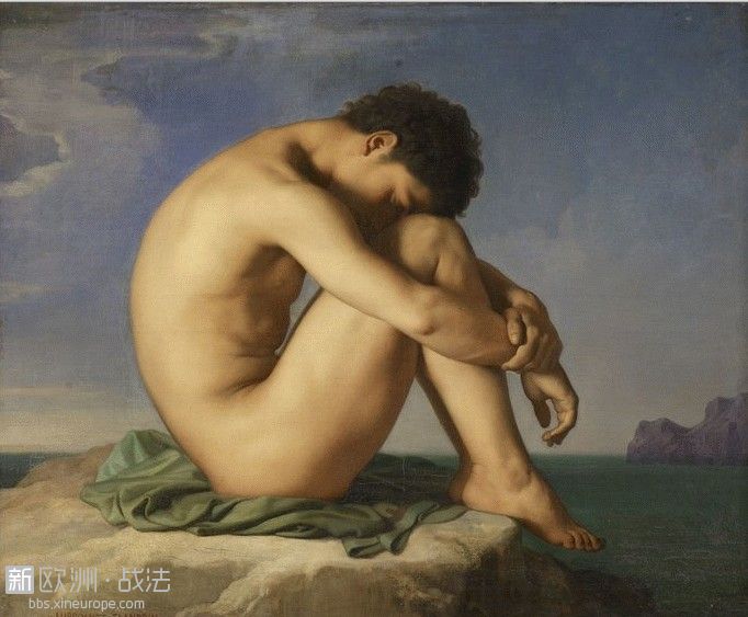 Jeune assis au bord de la mer.jpg