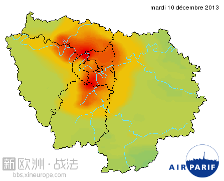 大巴黎空气污染 细微粒达“警戒线”