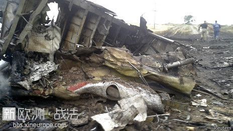 马航一架载295人客机在乌克兰与俄国边境被击落