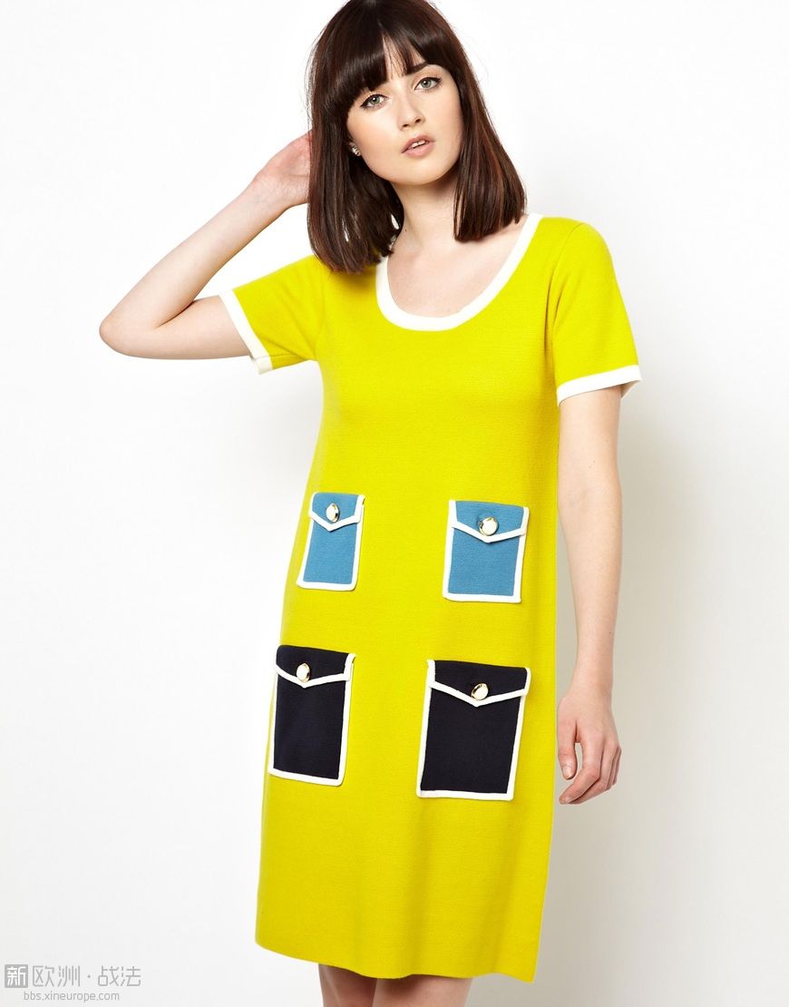 Orla Kiely - Milano - Robe colour block style 60's.jpg