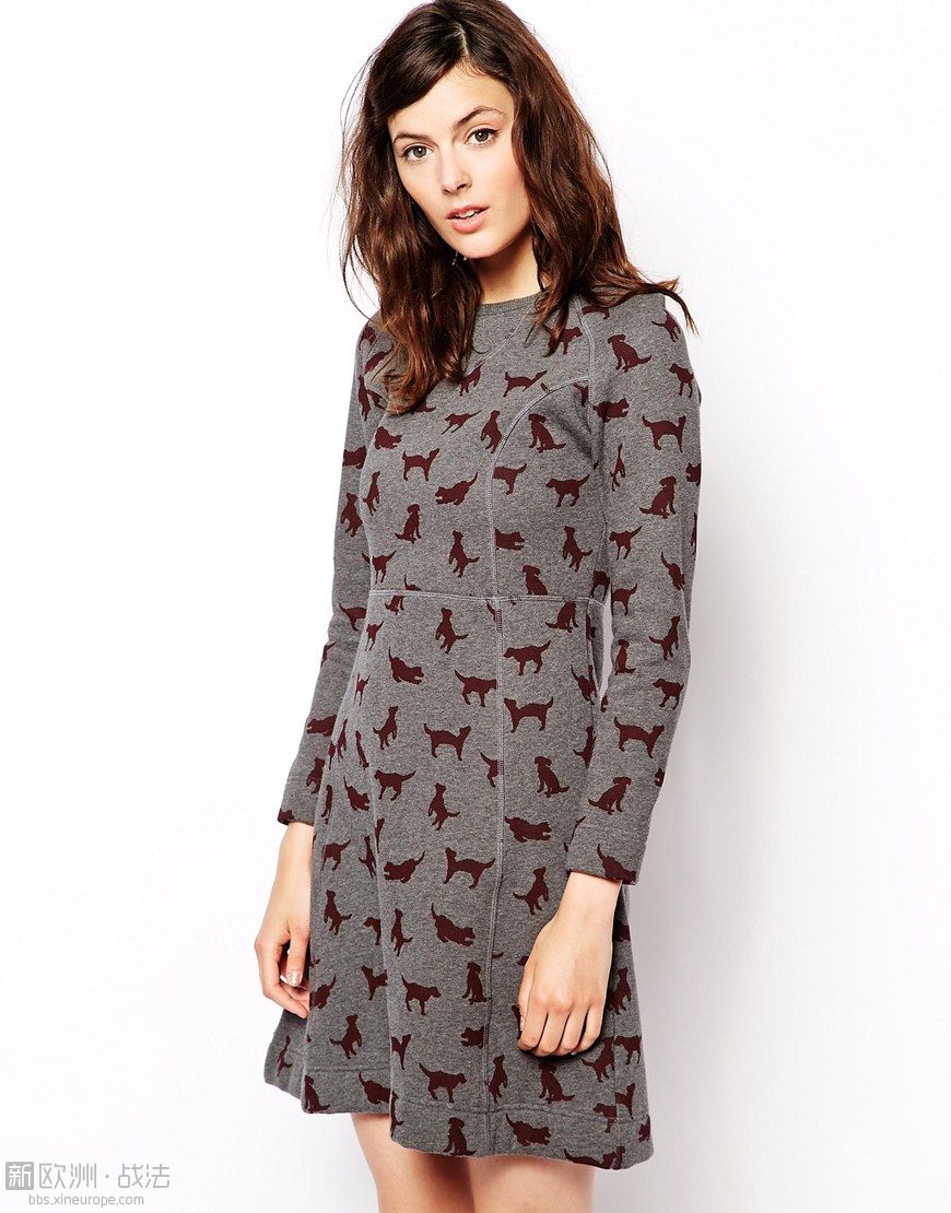 Orla Kiely - Robe en molleton à imprimé chiots.jpg