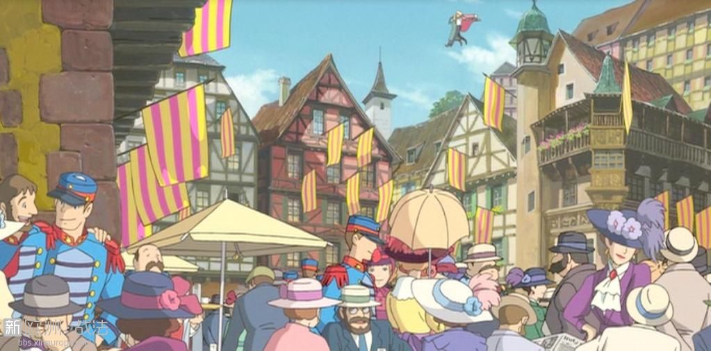 Flags of the City Howl&#039;s moving Castle 2004.jpg