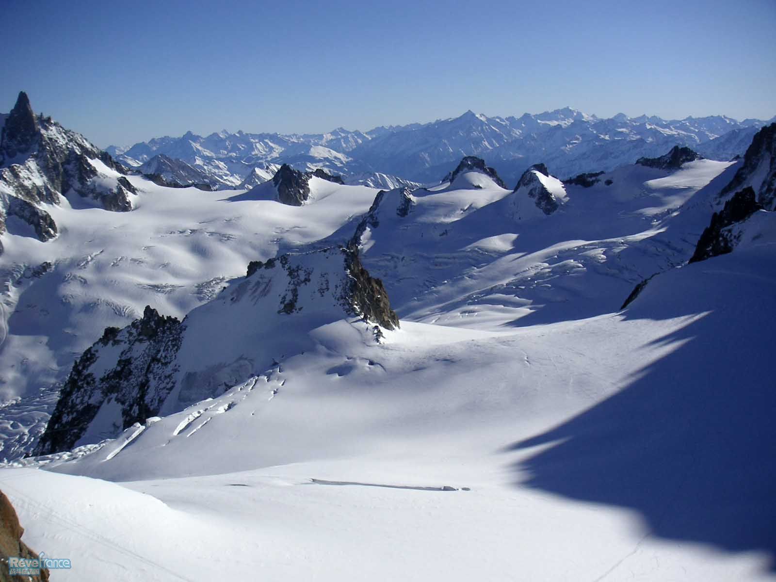 aiguille du midi-glacier du geant_vallee blanche冰川白色峡谷