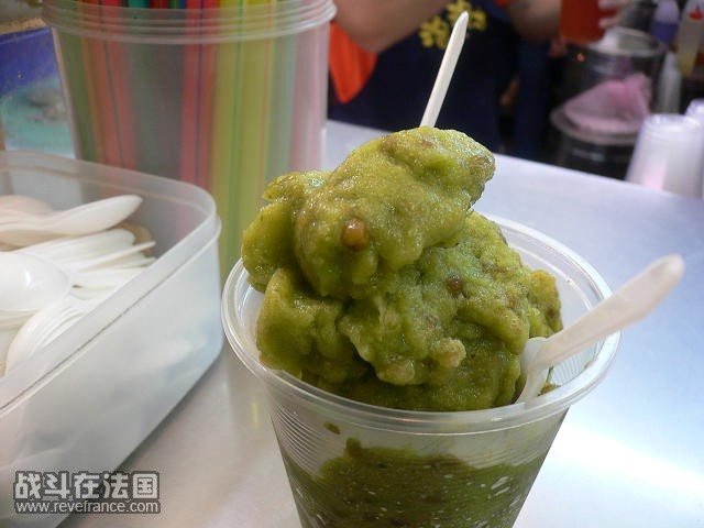 这个是抹茶红豆口味的