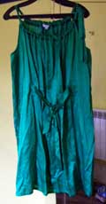 DIMENSION绿色真丝robe