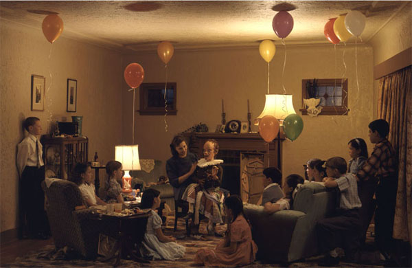 A ventriloquist at a birthday party in October