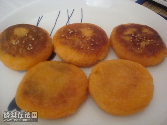 奥运香糯红薯饼
