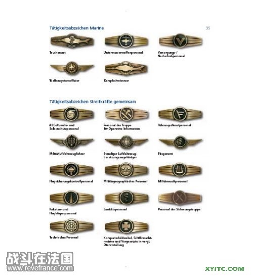 金属兵种胸章