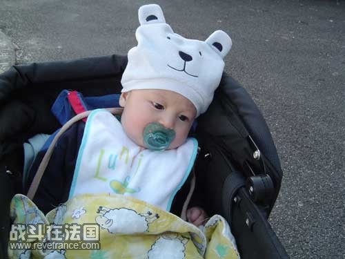 他现在头太大了，正常应该遮住耳朵，很可爱的。
