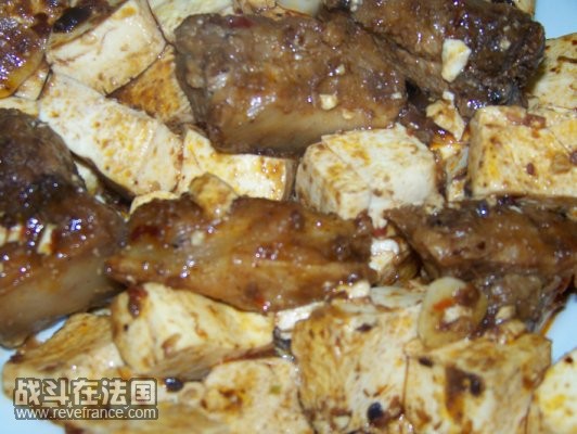 豉汁排骨炒豆腐