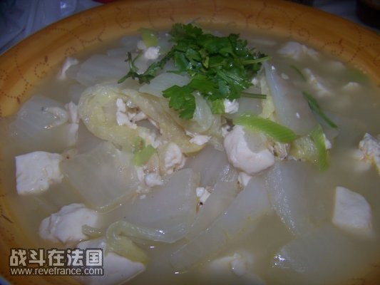 白菜豆腐汤