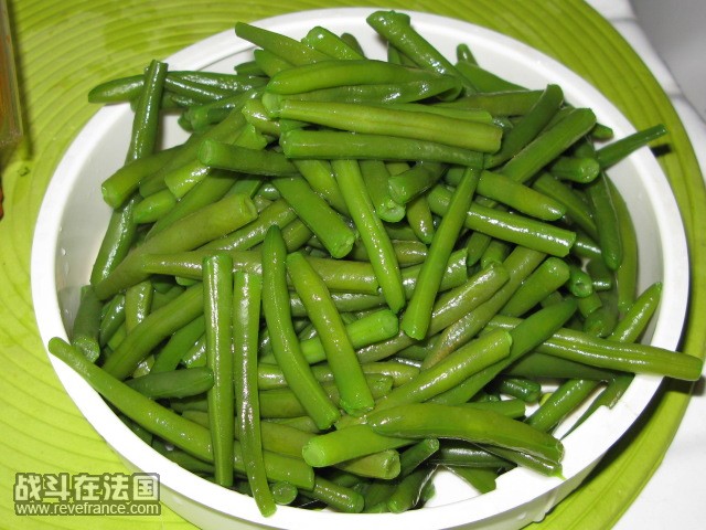 白水煮好的HARICOTS