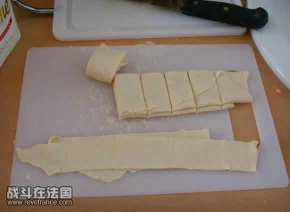 切条并展开