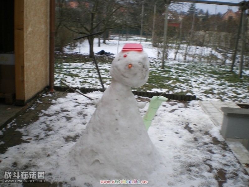 我家的雪人