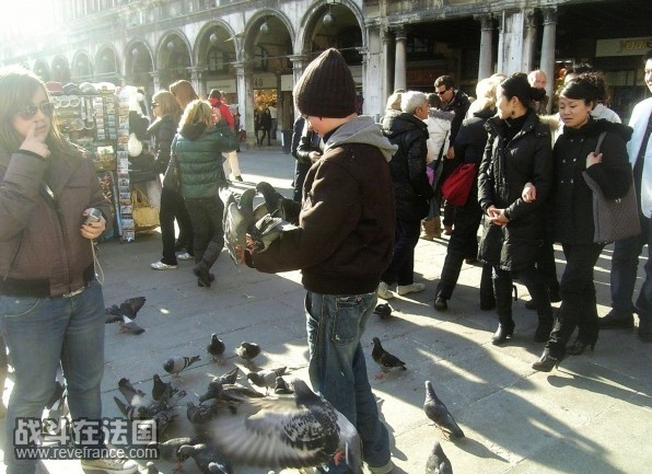 威尼斯的SAN MARCO 人很多 胖鸽子更多