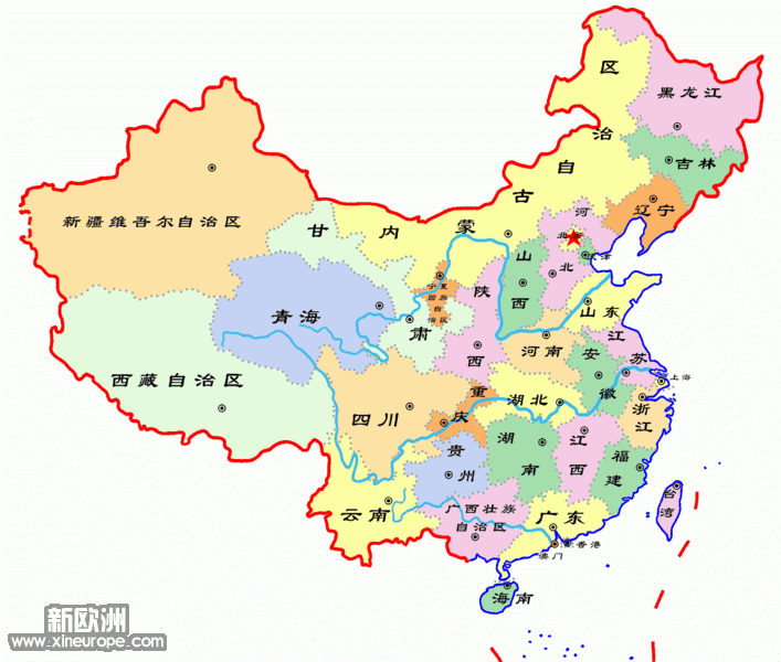 PRC map