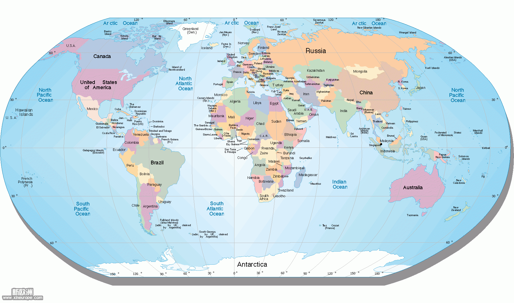 western world map 1