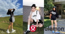 lululemon骑行裤合集75折起🌼夏天我们一起city walk吧！收封面同款！浅蓝色骑行裤44€收
