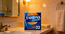 法亚22支Tampax超大流量卫生棉条史低仅需2€收！瞬吸干爽不尴尬，超强吸收防侧漏！