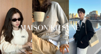 Maison Kitsune低至7折！🦊103€入小狐狸刺绣卫衣🖤还有封面同款毛衣开衫、拉链夹克可收