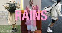 最后一天☔️RAINS全场7折！€77收封面同款少女粉防水夹克💖拜托！在法国没有雨衣可不行！