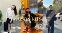 Maison Kitsune🦊小狐狸3折起+叠8折！奶蓝色毛衣110€！🕶️尹浩宇同款狐狸头棒球衣196€！