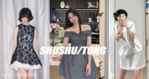 正是小裙子季节👗SHUSHU/TONG捡漏15折起✨露肩连衣裙203€🖤收各种百搭小黑裙！