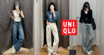 掌管牛仔裤的神👖优衣库阔腿牛仔裤39€！🈶深蓝/浅蓝/奶糖白/浅灰‼️点击就送漫画腿