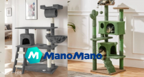 Manomano猫爬架5折起🐱多层猫爬架39€起！猫窝猫树合一设计🌳给猫猫一个豪华的家！
