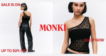 Monki官网VIP🐦早鸟2折起！皮毛一体夹克45€！🤩10€起收狗狗T恤、保龄包等！