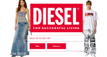 Diesel大促5折起！🌶辣妹连体衣66€！镂空连衣裙75€！🔥多款1DR、Play包包7折入手！