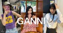 Ganni 低至3折+叠8折！🎀收封面娃娃领衬衫、娃娃裙、针织背心~