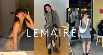 Lemaire全场8折🥐牛角可颂包600€起收🌈多号多色可选🖤爆款不规则系扣衬衫裙也在！