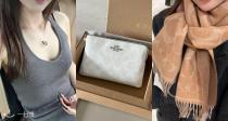 🎁Coach官网奥莱【配件专区】3折起🧣老花流苏围巾79€！🌈拉链腕包39€起多款多色！