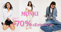 Monki官网私促💥低至29折+叠9折！6€收超辣抹胸！👗连衣裙仅9€！🖤腋下包7€