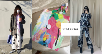 Stine Goya低至4折+额外85折！🌷15€入印花帆布包🟨撞色格子毛衣和印花一字领连衣裙！