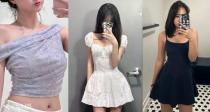 夏日辣妹纯欲天花板🎀 Hollister会员闪促6折起！Ribbed一字肩上衣、波点连衣裙好价速收！