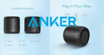 Anker 蓝牙音响法亚官网闪促！低至75折！只要20.99€！小巧轻便，功能强大！续航长达15 个小时！