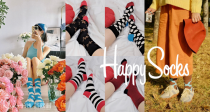 Happy Socks全场7折+包邮！你的勃肯鞋UGG乐福鞋的好搭档🧦快来做冬日时髦er！