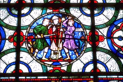 23.The Martyrdom of Thomas Becket（1200），描绘托马斯·贝克特被杀害的场景。.jpg